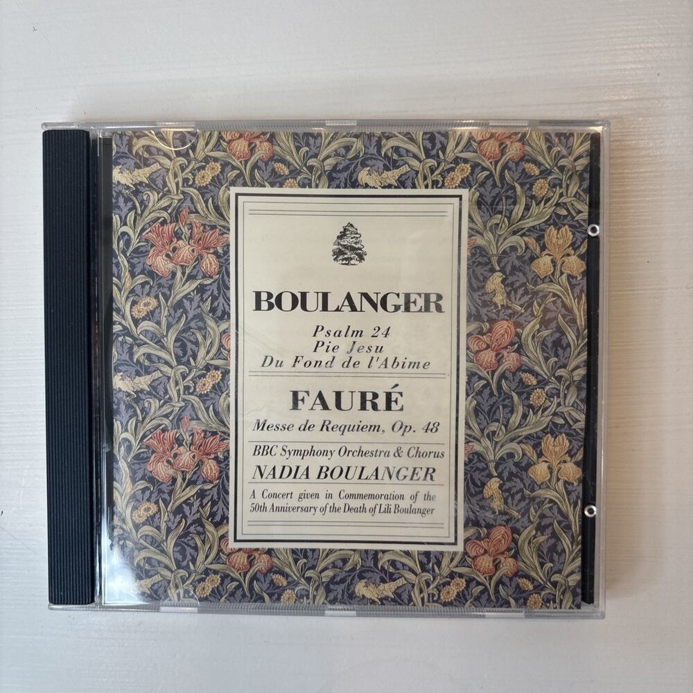 Boulanger Psalm 24 Fauré Requiem CD Nadia Boulanger BBC Symphony Choir 1968 Conc